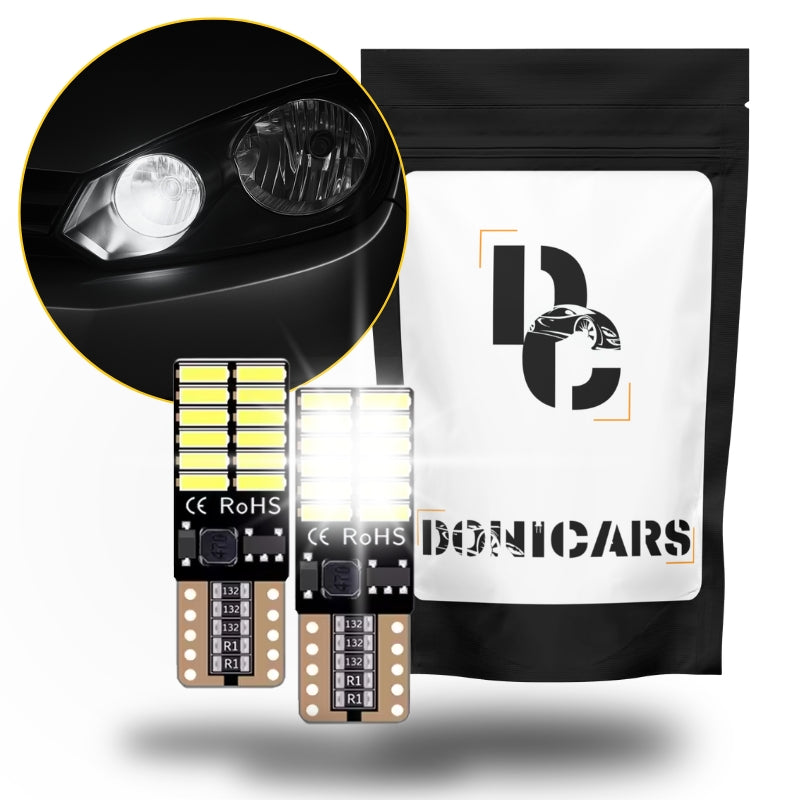 Feux de position / Veilleuses LED pour KIA Venga Van / 3/5 portes (YN) (02.2015 et +) - LED T10 W5W Donicars