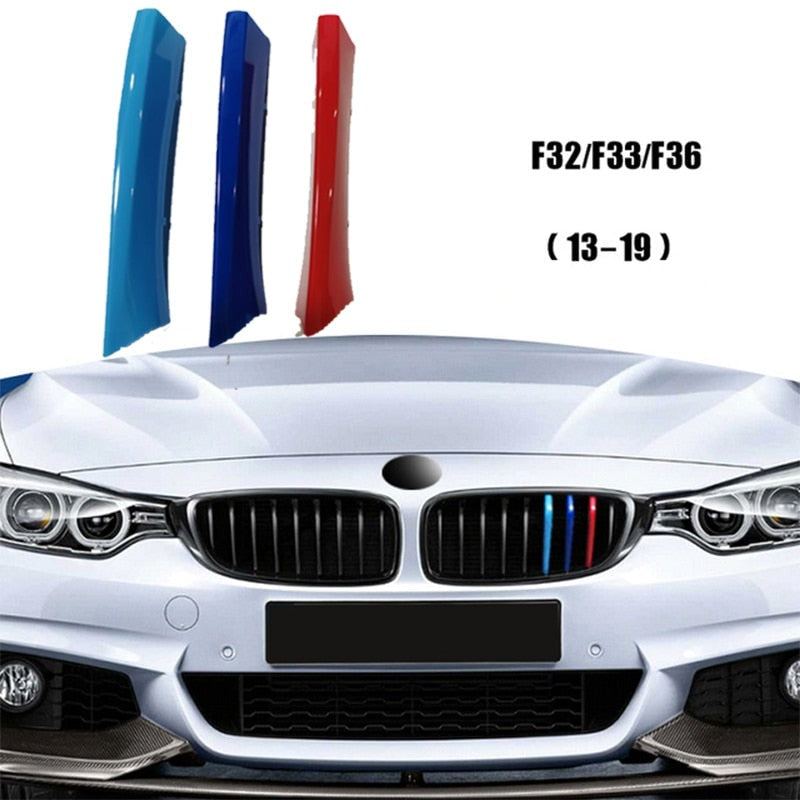 Calandre Double Rein Noire Pour BMW Série 4 F32 F33 F36 Et M3 M4 - Ensemble De 2 Grilles ABS Sportives