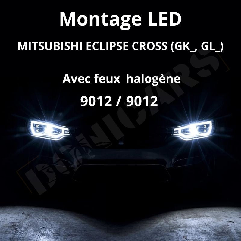 Montage Ampoules LED MITSUBISHI ECLIPSE CROSS (GK_, GL_) 9012 - Guide ...