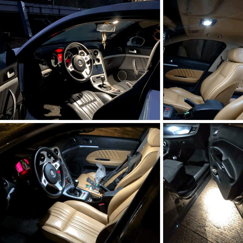Alfa Romeo Njssjd 13pcs Kit D'éclairage Intérieur LED Blanc Pour Alfa Romeo Njssjd 13pcs Kit D'éclairage Intérieur LED Blanc Pour