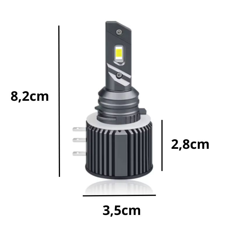 Pack Ampoule LED H15 MAZDA CX-5 I (KE, GH) (11.2011 et +) - 80W Blanc pur Donicars