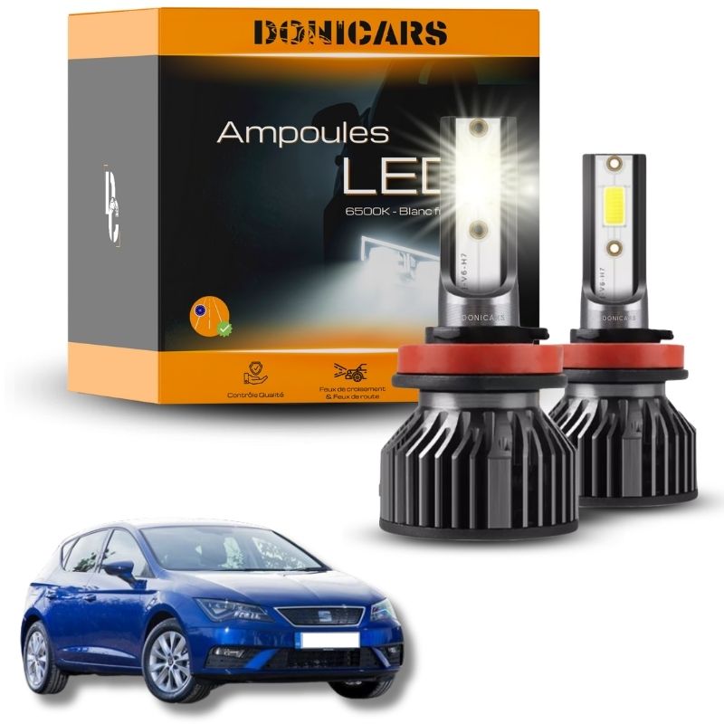 Pack Ampoules LED H7 Seat Leon 3 (5F) (2012 à 2019)  - Kit LED Donicars