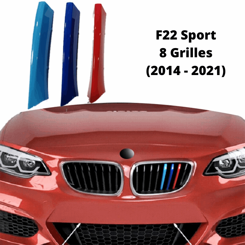 Garniture de calandre BMW Série 2 F22 F45 F23 F46 F44 avant sport Grille M Bandes Performance Donicars
