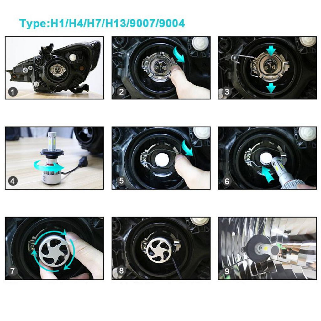 Pack ampoules LED H1 DAEWOO Leganza Berline (V100) (06.1997 à 12.2002) Donicars