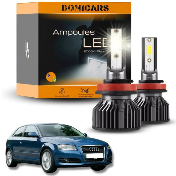 Jeu De Phares Xenon D3S Pour Audi A3 8P (08/2008-08/2012) - Phares Gauche Et Droit + Antibrouillards - Certifié E