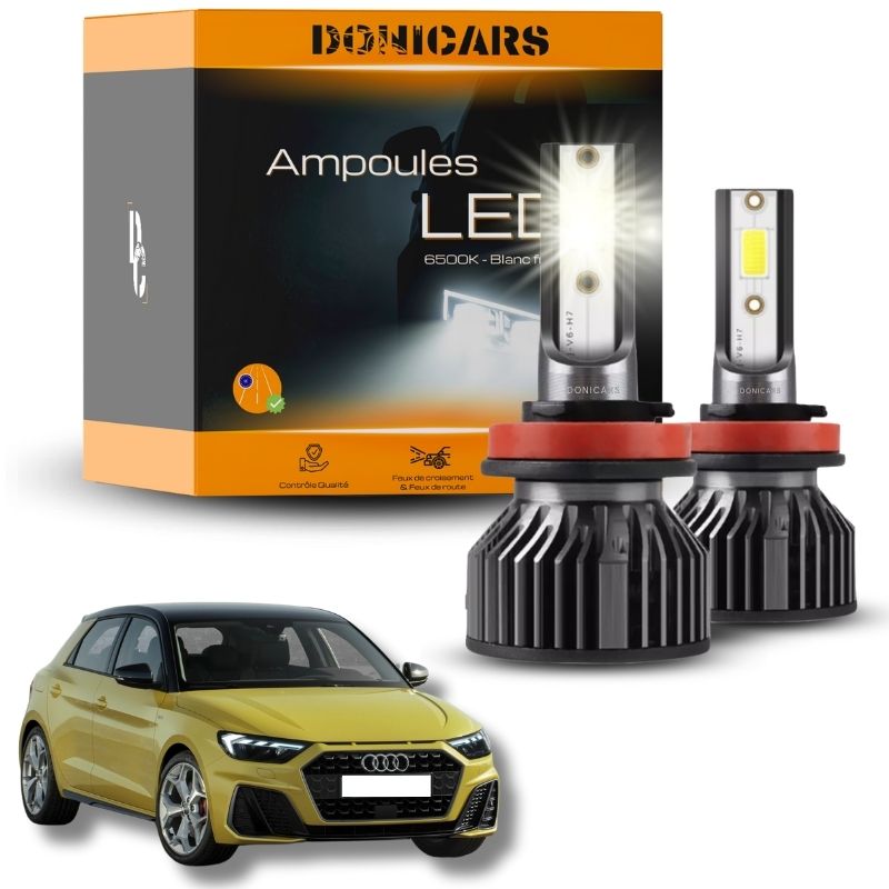 Pack Ampoules LED H7 Audi A1 phase 2 (2018 - 2023)  - Kit LED Donicars