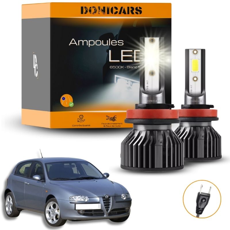 Pack Ampoules LED H7 Alfa Romeo 147 (2000 - 2010)  - Kit LED Donicars