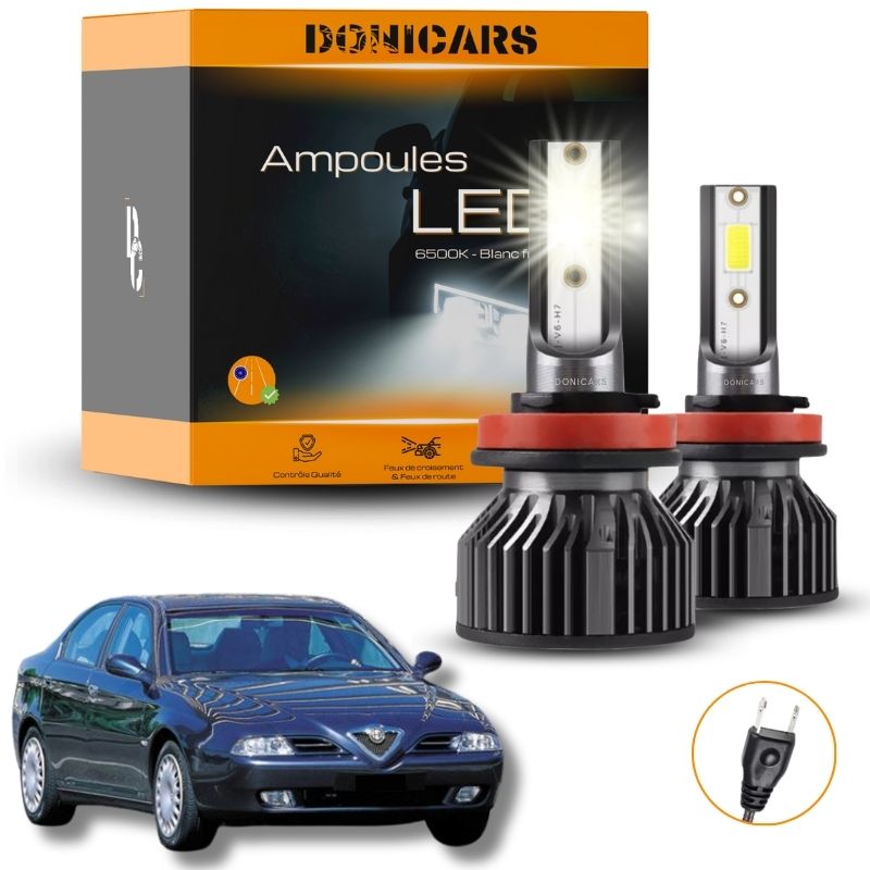 Pack Ampoules LED H7 Alfa Romeo 166 (1998 - 2007)  - Kit LED Donicars