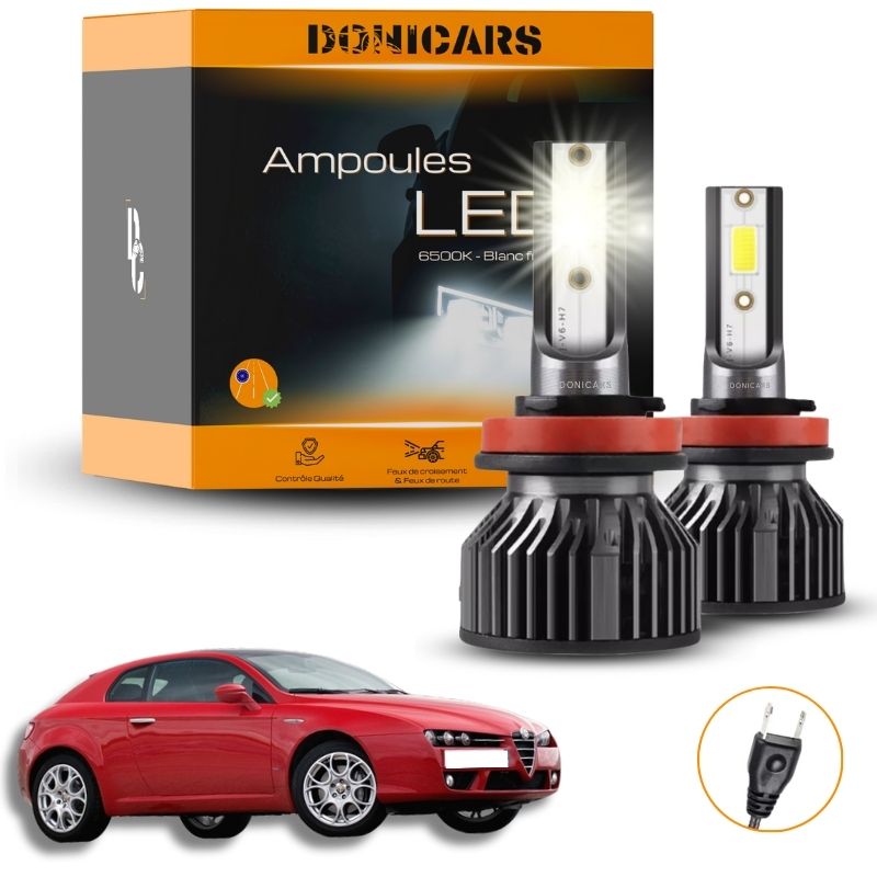 Pack Ampoules LED H7 Alfa Romeo Brera (2006 - 2010)  - Kit LED Donicars