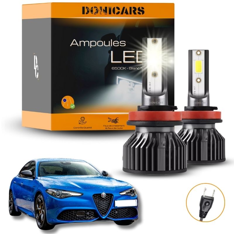 Pack Ampoules LED H7 Alfa Romeo Giulia (2016 - 2023)  - Kit LED Donicars