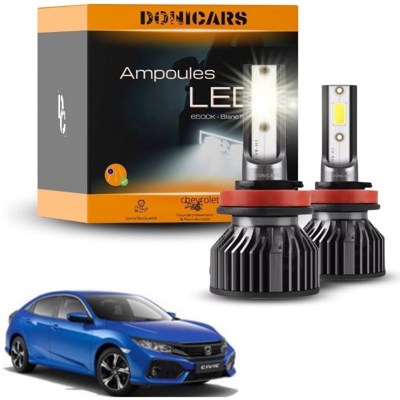 Pack Ampoules LED H11 Honda Civic 10G (2017 - 2023)  - Kit LED Donicars