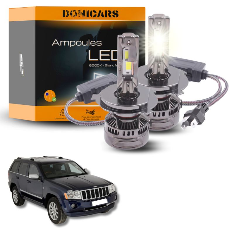 Pack Ampoules LED H4 140W Canbus - Jeep Cherokee (KJ) (2001 à 2008) Donicars