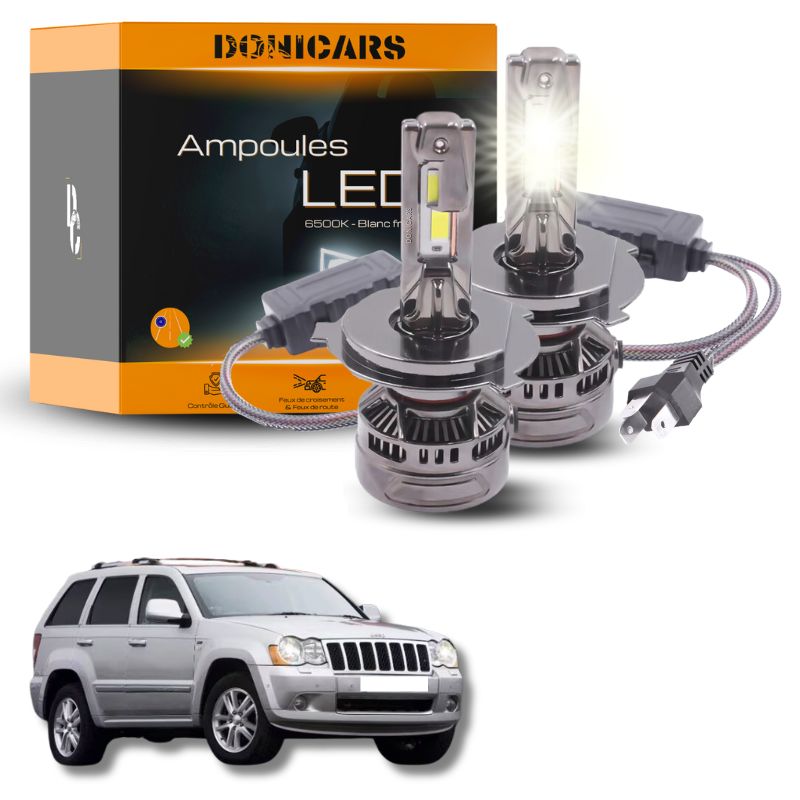 Pack Ampoules LED H4 140W Canbus - Jeep Cherokee (KK) (2008 à 2014) Donicars