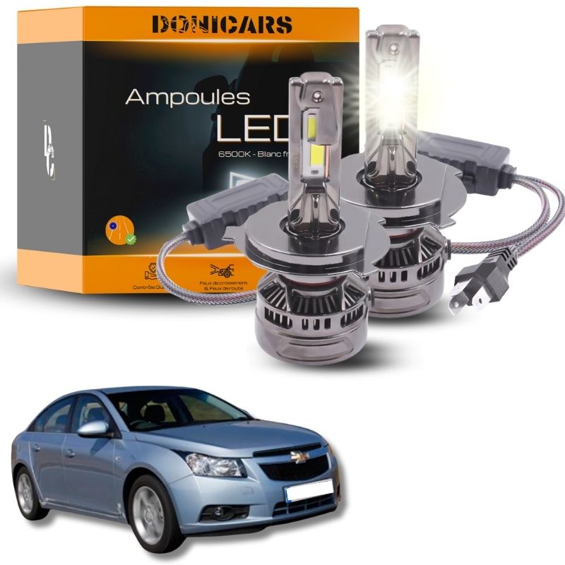 Pack Ampoules LED H4 140W Canbus - Chevrolet Cruze 2 (2015 à 2016) Donicars