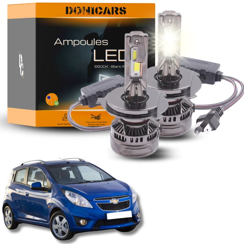 Pack Ampoules LED H4 140W Canbus - Chevrolet Spark (2009 à 2015) Donicars