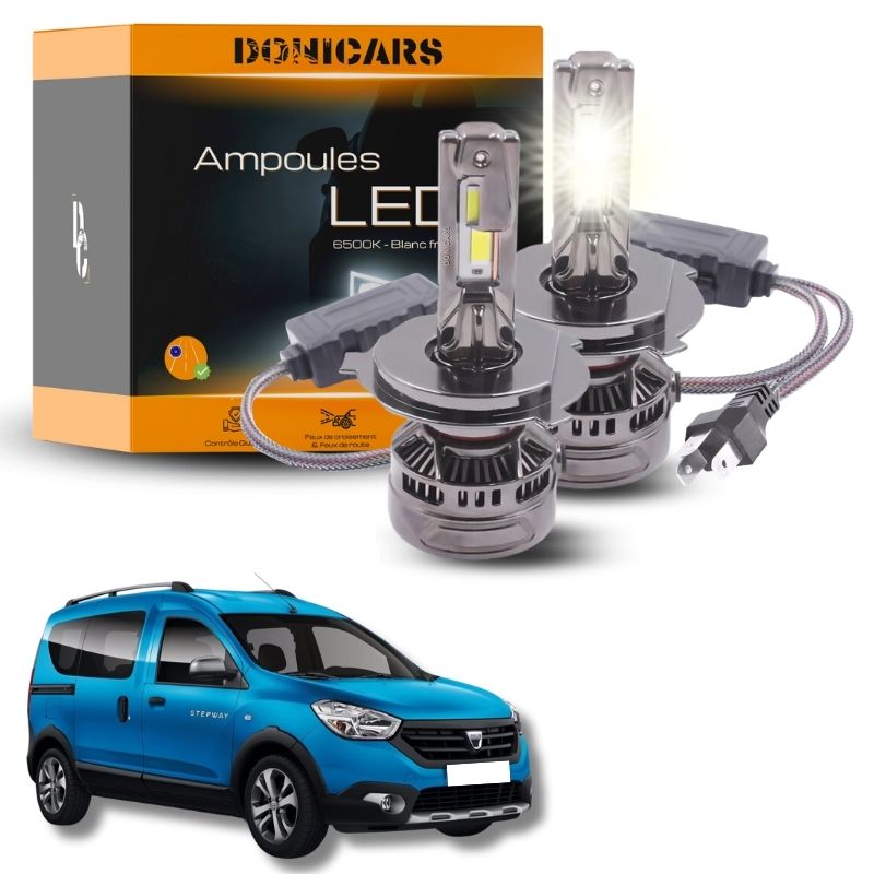 Pack Ampoules LED H4 140W Canbus - Dacia Dokker (2012 à 2021) Donicars