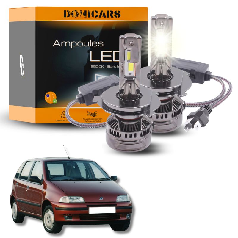 Pack Ampoules LED H4 140W Canbus - Fiat Punto MK1 (1993 - 1999) Donicars