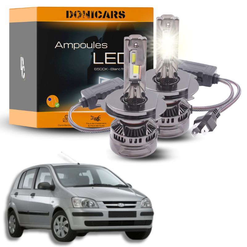 Pack Ampoules LED H4 140W Canbus - Hyundai Getz (2002 à 2006) Donicars