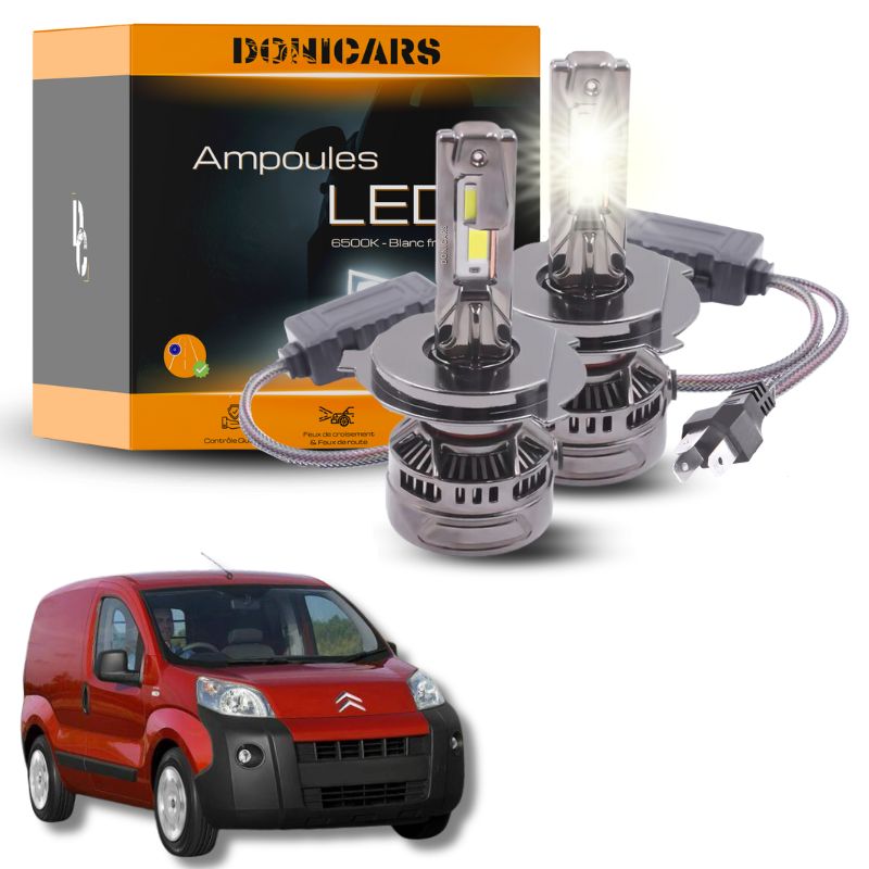 Pack Ampoules LED H4 140W Canbus - Citroën Nemo Box (2014 à 2018) Donicars