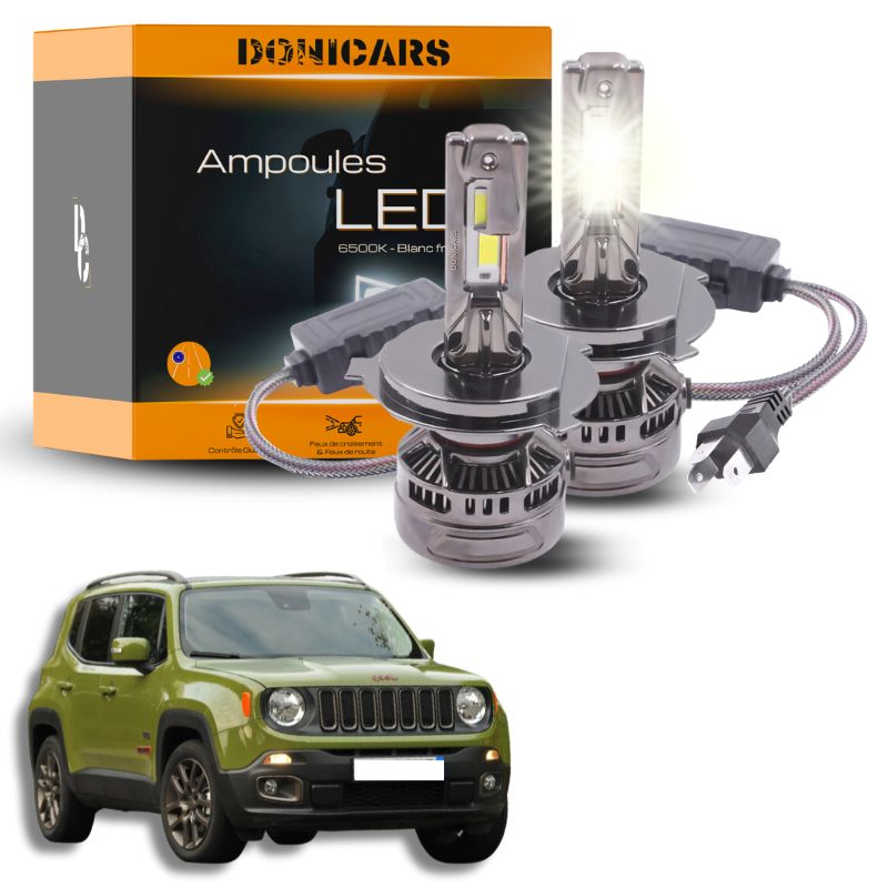 Pack Ampoules LED H4 140W Canbus - Jeep Renegade (2014 à 2023) Donicars