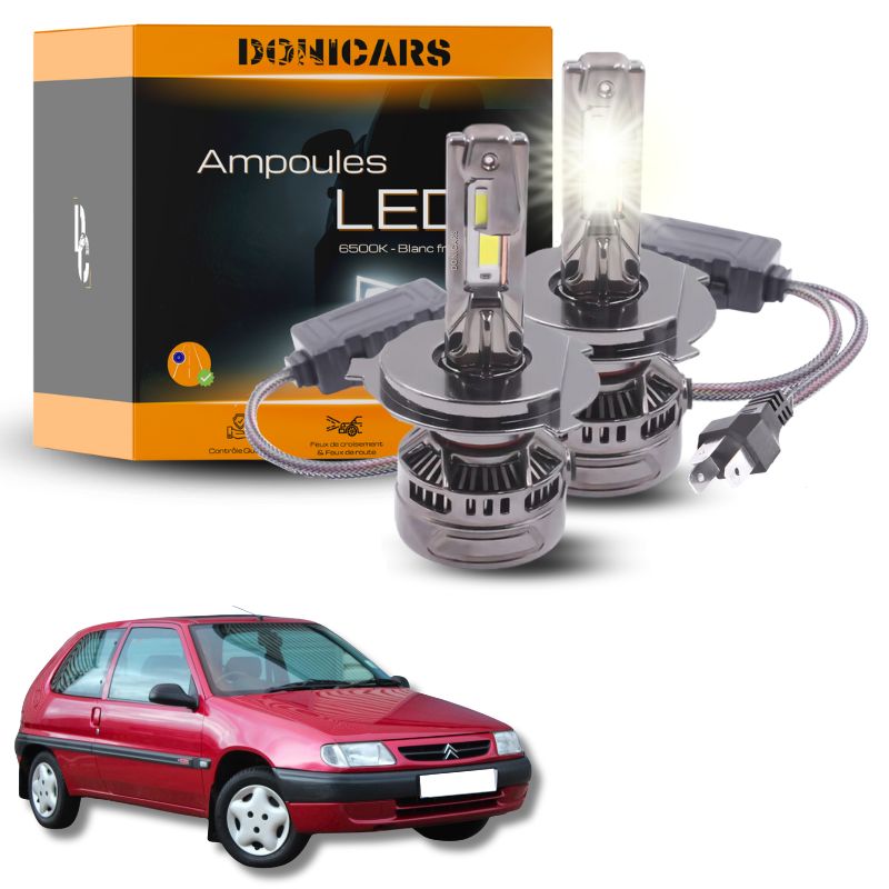 Pack Ampoules LED H4 140W Canbus - Citroën Saxo (1996 à 2003) Donicars