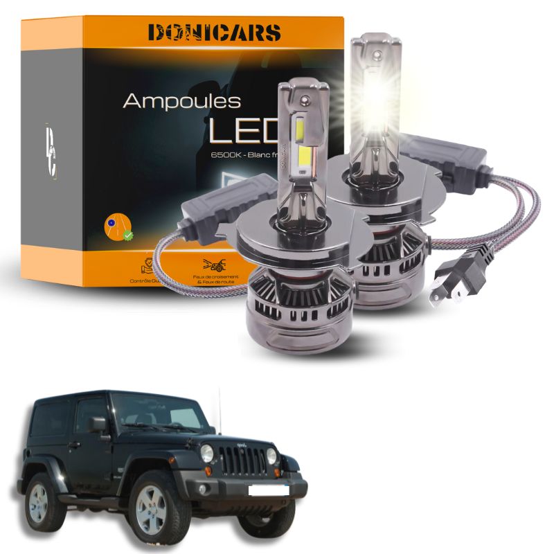 Pack Ampoules LED H4 140W Canbus - Jeep Wrangler 3 (JK) (2007 à 2017) Donicars