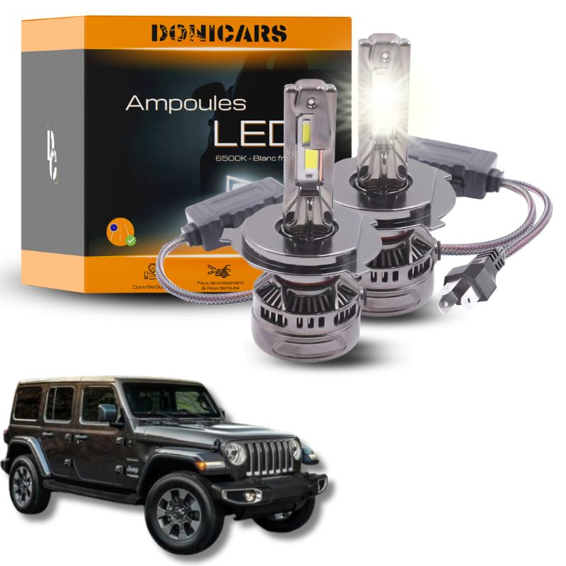 Pack Ampoules LED H4 140W Canbus - Jeep Wrangler 4 (JL) (2018 à 2023) Donicars