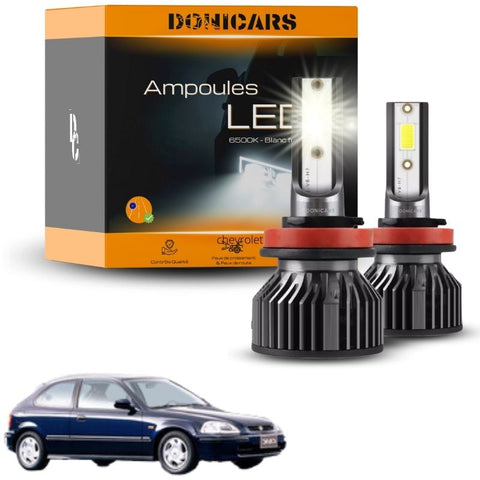 Pack Ampoules LED H4 Honda Civic 6G (1996 - 2000)  - Kit LED Donicars