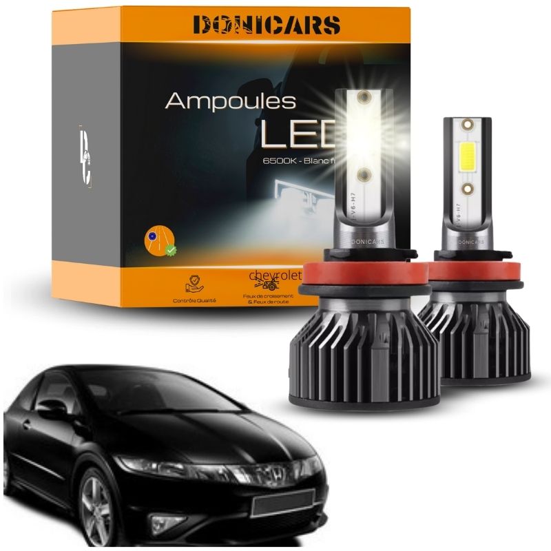 Pack Ampoules LED H7 Honda Civic 8G (2006 - 2011)  - Kit LED Donicars