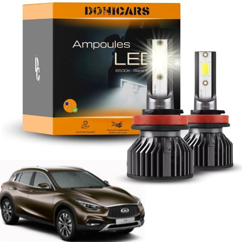 Pack Ampoules LED H9 Infiniti QX30 (2016 - 2021)  - Kit LED Donicars