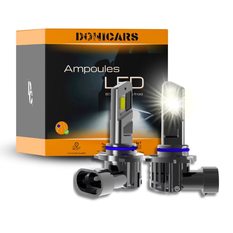 Pack ampoules LED HIR2 PEUGEOT 108 3/5 portes (05.2014 et +) - 55W Blanc pur Donicars