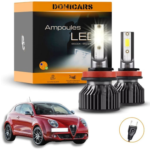 Pack Ampoules LED H7 Kit LED Alfa Romeo MiTo 955 (2008 - 2013) Donicars