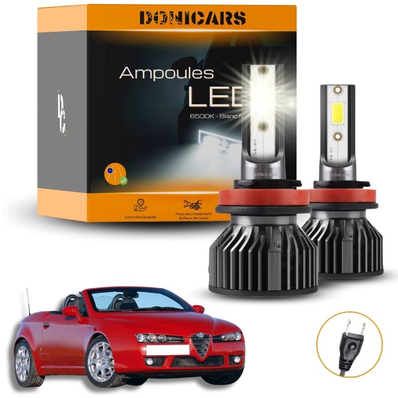 Pack Ampoules LED H7 Alfa Romeo Spider (2006 - 2010)  - Kit LED Donicars