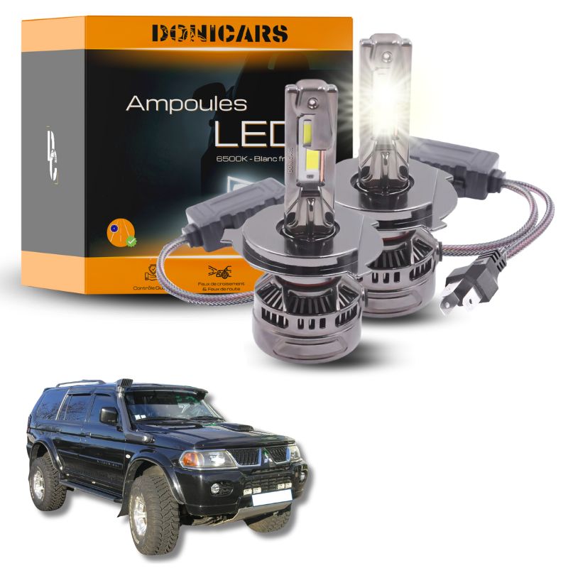 Pack Ampoules LED H4 140W Canbus - Mitsubishi Pajero sport 1 (1997 à 2008) Donicars