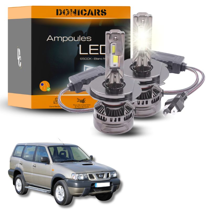 Pack Ampoules LED H4 140W Canbus - Nissan Terrano II (1993 à 2006)  Complet Donicars