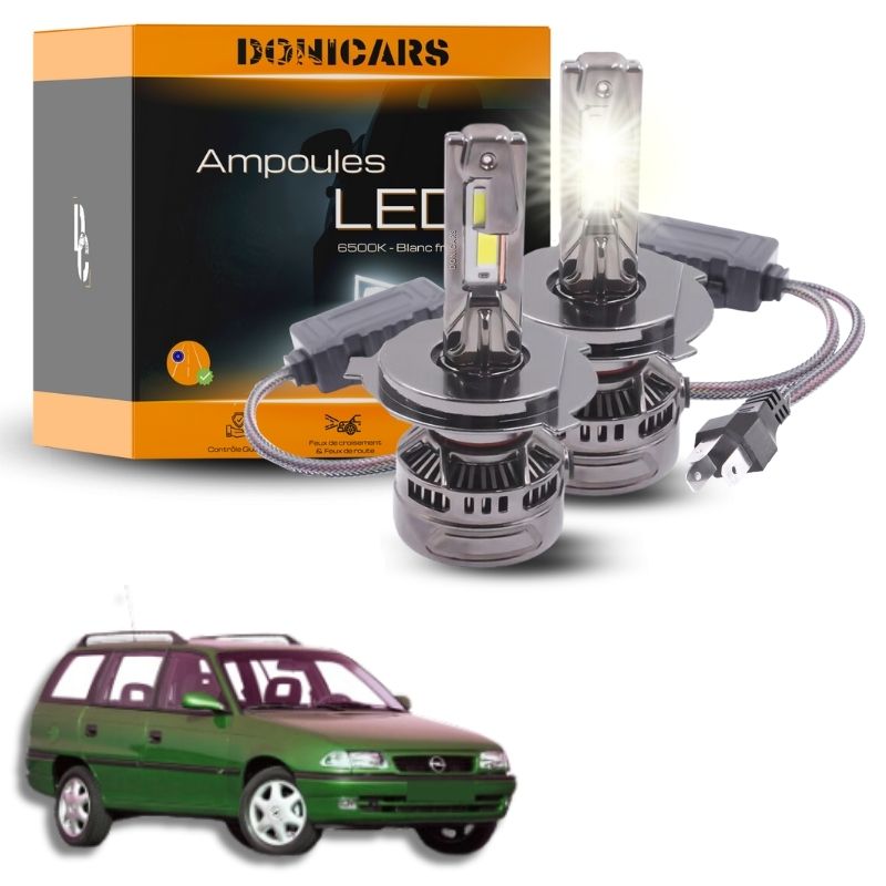 Pack Ampoules LED H4 140W Canbus - Opel Astra F (1991 à 1998) Donicars