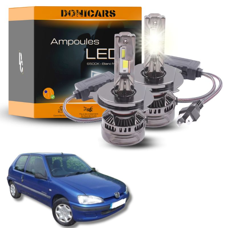 Pack Ampoules LED H4 140W Canbus - Peugeot 106 (1991 à 2003) Donicars