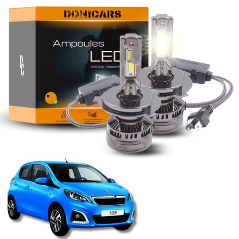 Pack Ampoules LED H4 140W Canbus - Peugeot 108 (2014 à 2021) Donicars