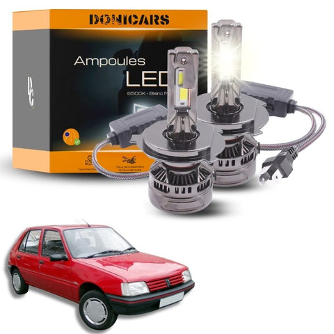 Pack Ampoules LED H4 140W Canbus - Peugeot 205 (1986 à 1998) Donicars