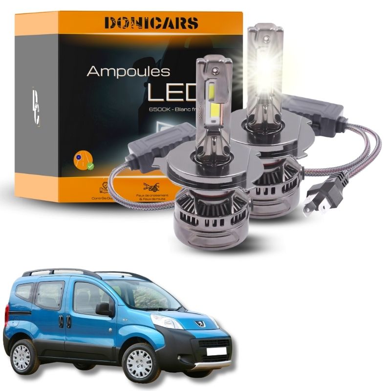 Pack Ampoules LED H4 140W Canbus - Peugeot Bipper (2008 à 2018) Donicars