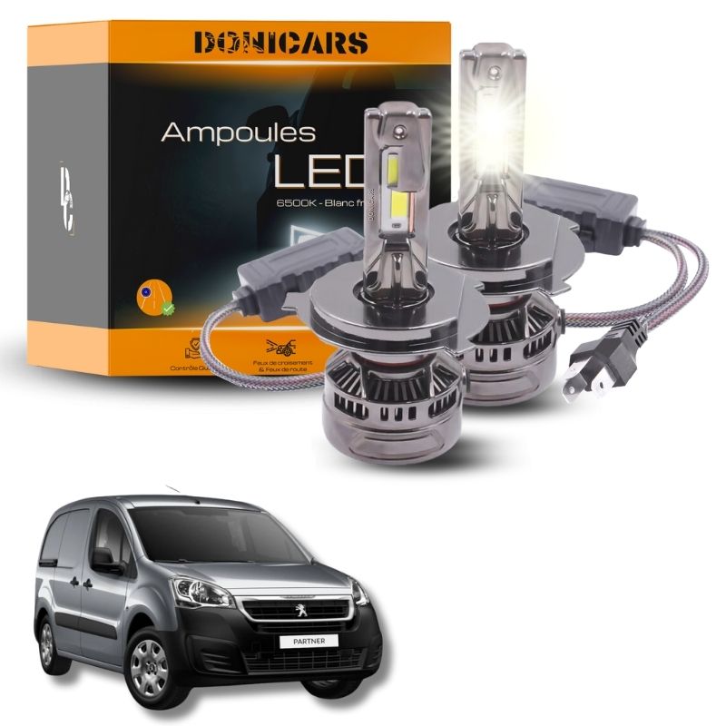 Pack Ampoules LED H4 140W Canbus - Peugeot Partner II (2008 à 2018) Donicars