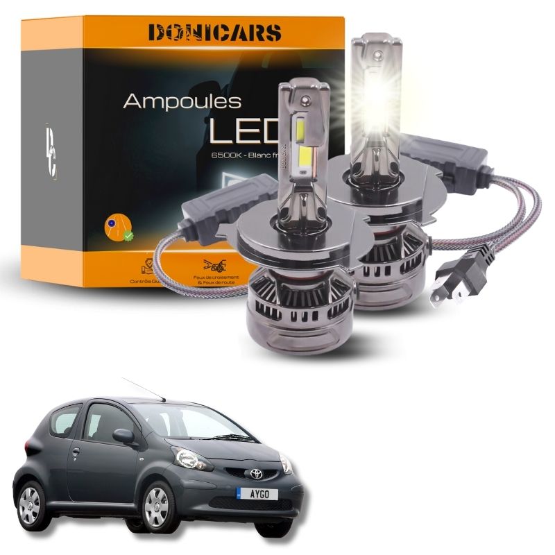 Pack Ampoules LED H4 140W Canbus - Toyota Aygo (2005 à 2014) Donicars