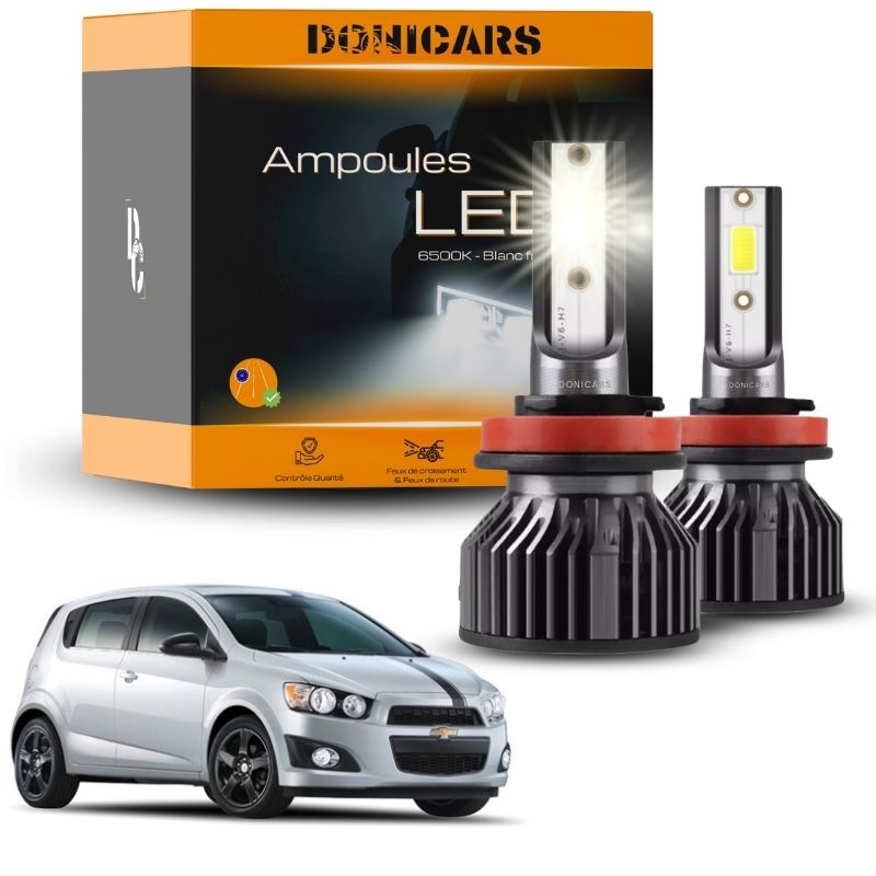 Pack Ampoules LED H7 Chevrolet Aveo T300 (2011 - 2019)  - Kit LED Donicars
