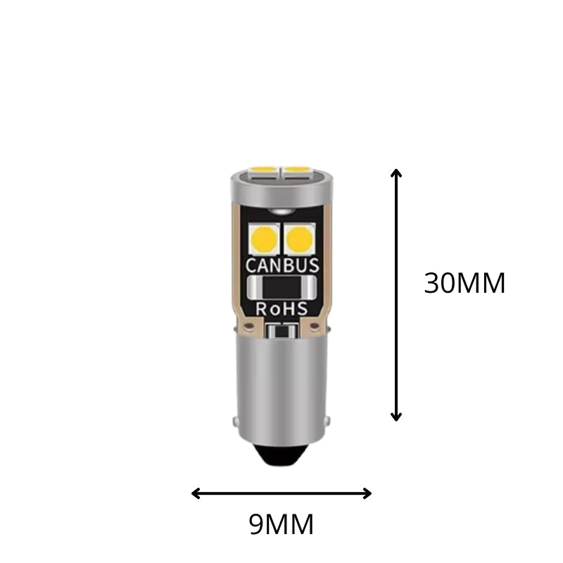 LED BA9S 12V 2,5W – Blanc Pur | Éclairage Haute Précision Donicars