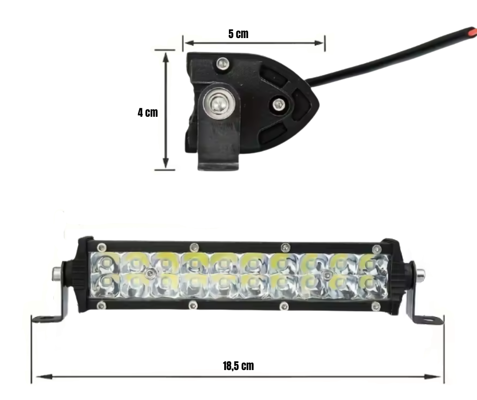 Barre LED 4x4 45W, Camion, Quad et Voiture - Mini Rampe LED Donicars