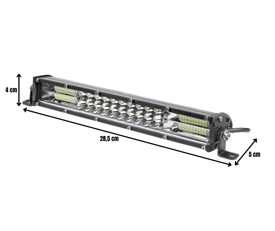 Barre LED calandre 4x4 68W, Camion, Quad et Voiture - Barre LED double rangée 68W Donicars