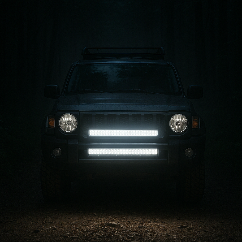 Barre LED calandre 4x4 68W, Camion, Quad et Voiture - Barre LED double rangée 68W Donicars