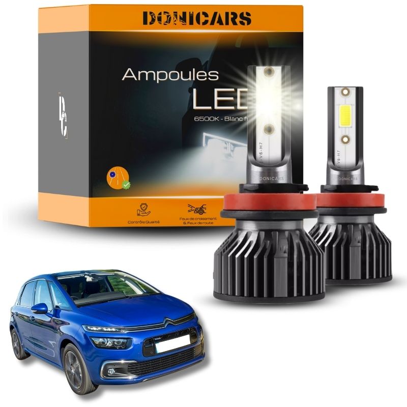 Pack Ampoules LED H7 Citroën C4 Picasso (2013 à 2018) - Kit LED Donicars