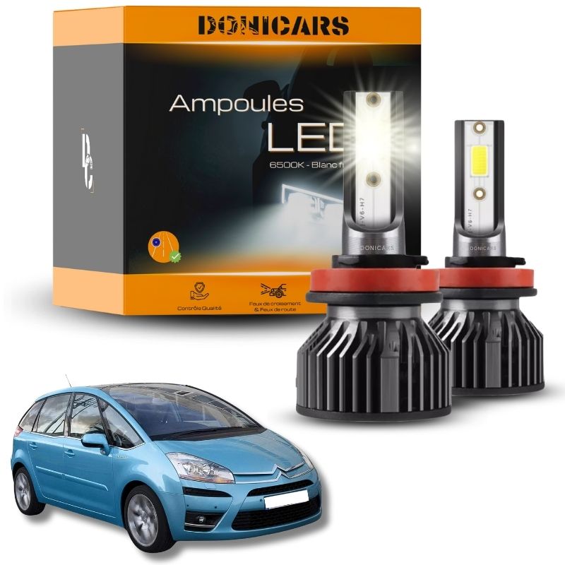Pack Ampoules LED H7 Citroën C4 Picasso (2006 à 2013) - Kit LED Donicars