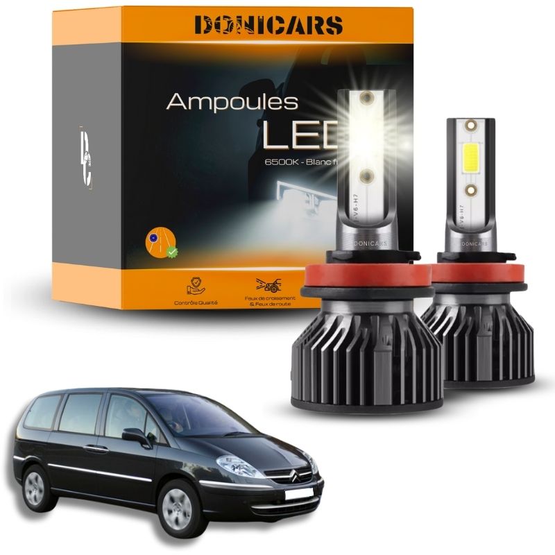 Pack Ampoules LED H7 Citroën C8 (2002 à 2014) - Kit LED Donicars